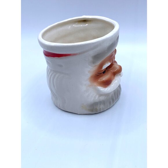 Vintage Ceramic Santa Claus Mug Japan Hand Painted Holiday Cup Retro Christmas D - Picture 4 of 9